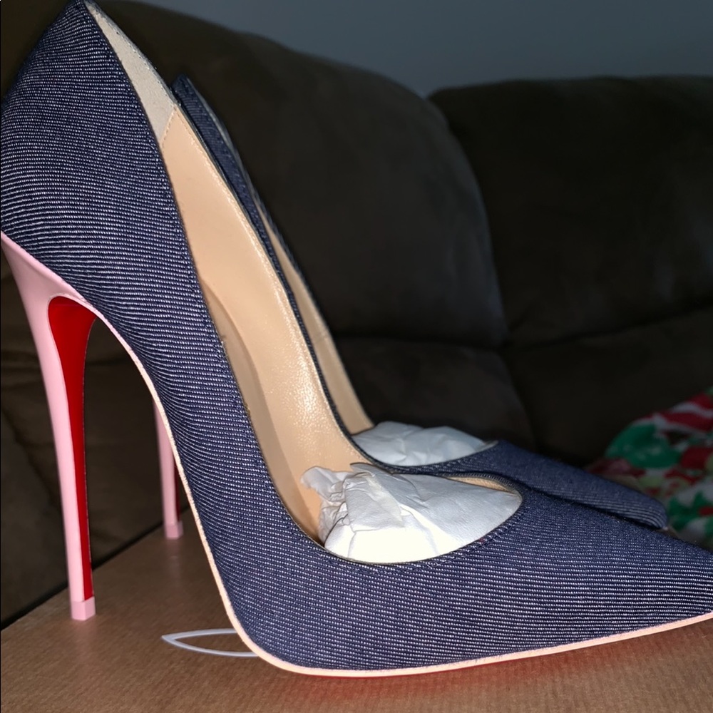 ***SOLD*** Christian Louboutin denim heels